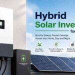 Hybrid solar inverter for home with lithium battery system and rooftop solar panels