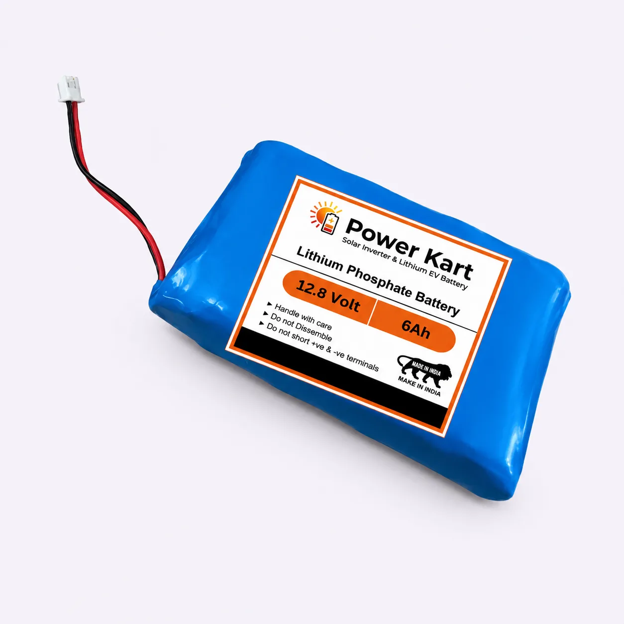 12.8V 6Ah LiFePO4 Solar Battery Pack