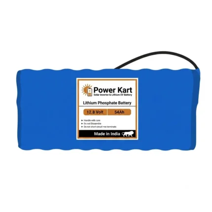 12.8V 54Ah LiFePO₄ Solar Battery Pack with Smart BMS And 691Wh Energy Storage