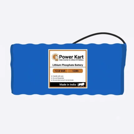 12.8V – 12Ah LiFePO₄ Solar Battery Pack for a compact and efficient lithium iron phosphate battery designed for small solar systems, DC backup, and portable power applications
