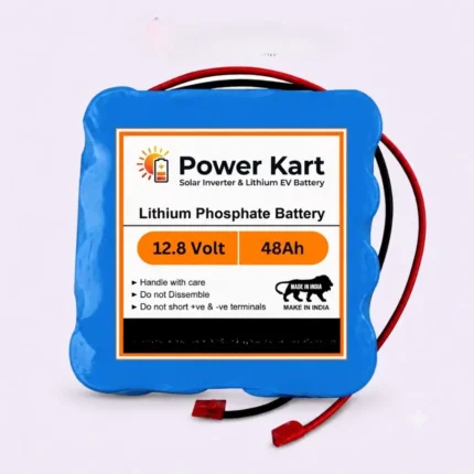 12.8V 48Ah LiFePO₄ Battery for Solar, UPS & Inverter Backup
