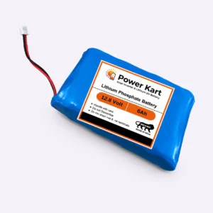 12.8V 6Ah LiFePO₄ (Lithium Iron Phosphate) Solar Battery with Smart BMS, 77Wh capacity, and 3000+ cycle life. Ideal for solar lighting, CCTV backup, emergency power, and portable DC applications