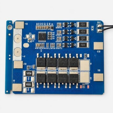 4S 12.8V 20A LiFePO4 Battery Protection BMS Board with Cell Balancing and Temperature Sensor