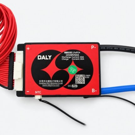 DALY 16S 48V 60A LiFePO4 BMS with NTC & Balance Wiring