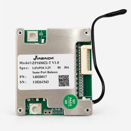 JIABAIDA ZP16S022 8S 30A 25.6V LiFePO₄ Battery Protection BMS with Same-Port Balancing