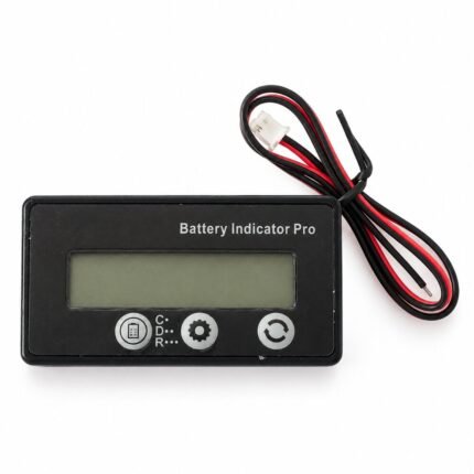 Battery Indicator Pro 7V–120V Universal LCD Battery Capacity and Voltage Display for LiFePO₄, NMC and Lead-Acid Batteries